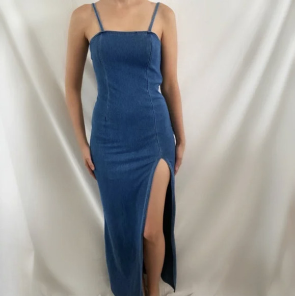 Denim Maxi Dresses Under $20